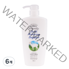 Leivy 산양유 바디워시 플로럴 코튼향, 500ml, 6개