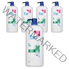 헤드앤숄더 쿨 멘솔 샴푸, 1200ml, 5개