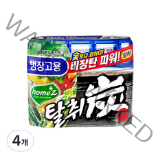홈즈 냉장고용 탈취탄 본품, 140g, 4개