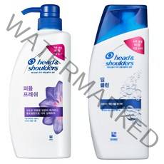헤드앤숄더 퍼퓸 프레쉬 샴푸 750ml x 2p + 딥클린 샴푸 90ml 세트, 1세트