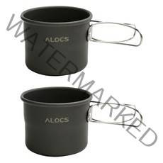 알록스 아웃도어 커피 컵 TW-402 150ml, 2개, Grey