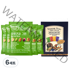 견과공장 하루견과 그린 20g x 5p + 선물포장박스, 6세트