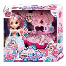 원앤원 체리 호박마차 보석함 신데렐라 쥬리 장난감, 혼합색상