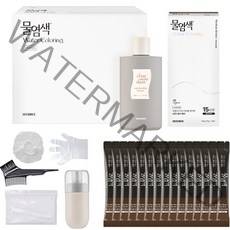 씨드비 물염색 15회분 + 채우담 샴푸 300ml 세트, 미디엄브라운, 1세트