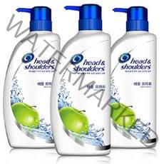 헤드앤숄더 애플프레쉬 샴푸 850mlx3개, 850ml, 3개