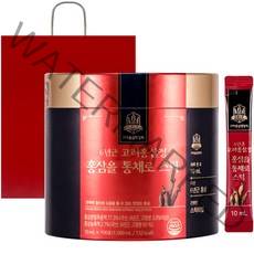 고려홍삼중앙회 6년근 고려홍삼정 홍삼을 통채로 스틱 +쇼핑백, 10ml, 100개