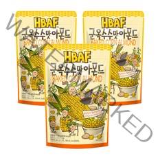 HBAF 군옥수수맛 아몬드, 190g, 3개
