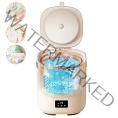 미니세탁기 속옷세탁기전자동스마트 배수 25분 7L초소형세탁기, 세탁기 탈수기 2in1, 베이지