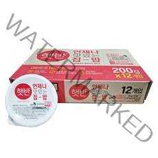 CJ 제일제당 햇반 백미밥, 200g, 12개