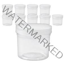 봄91 원형 투명스크류캡 밀폐용기 350ml, 10개, 바디+뚜껑각10개