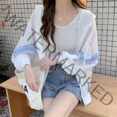 앤드스타일 여성용 메쉬라인 후드 바람막이 점퍼 260437