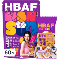 HBAF 바프 먼투썬 하루견과 퍼플, 20g, 60개