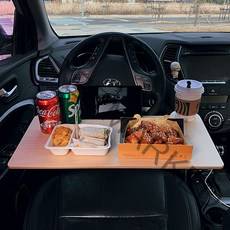 오렌지캠프 차량용 핸들 거치 우드 식탁 테이블 다용도 휠데스크 멀티트레이 차박 선반 탁자