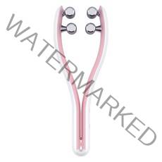 루미누보 EMS 페이스롤러 마사지기, 핑크화이트