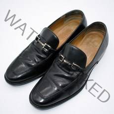 958.페라가모 벨트포인트 가죽로퍼구두/정품/남성