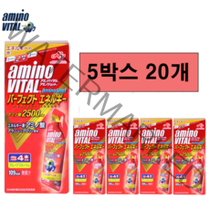 아미노바이탈 아미노샷 퍼펙트에너지젤 2500mg 자전거 파워젤 에너지젤, 20포, 45g