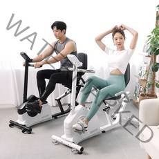 멜킨 좌식 폴민 바이크 가정용 사이클 실내 헬스 자전거 머신 유산소 운동 기구 홈트, 화이트, 좌식 폴민바이크