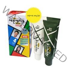 동성제약 세븐에이트 무향료 칼라크림 대용량 전문업소용 240g(1제 2제 120g 2개씩) 염모제, 6호자연갈색
