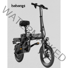 하행스 (AS보장) 미니 접이식전기자전거 PAS 가성비전기자전거 80~100Km 400w 15 20ah, 하행스 80km 배터리 15A S급 배터리