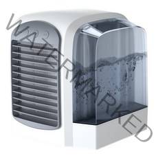 수냉 선풍기 미니 가정용 책상 위 작은 선풍기 USB 에어컨 냉풍 기계 선풍기, 그레이 170x152x157mm, 170x152x157mm