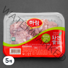 하림 자연실록 무항생제 인증 닭다리살 정육 (냉장), 350g, 5개