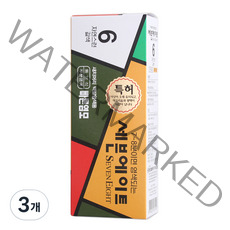 동성제약 세븐에이트 새치 염모제, 6호 자연스런갈색, 3개