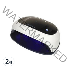 UV LED SUN 젤네일 램프 T2, 2개, 화이트