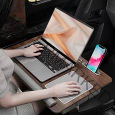 높이조절 차량용테이블 조수석테이블, 높이조절 확장형, 네츄럴