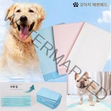 펫뽀송뽀송 강아지 배변패드 블루 (중형M x 45*60cm x 50매 x 24g), 중형M(45*60cm) x 50매 x 24g