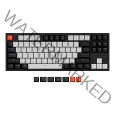 키크론 C1 WHITE LED 유선 기계식 키보드 청축, 블랙 화이트, C1A2, 텐키리스