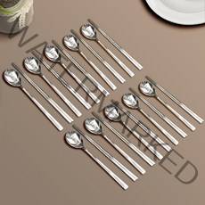 윌리브 국산 스텐 노바 수저세트, 실버, 숟가락 10p + 젓가락 10p