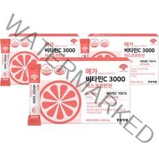 동화약품 메가 비타민C 3000 아스코르빈산 90p, 3개, 270g