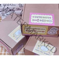 [제제문구점] 선물용 선물추천 !! 9 900 만원의 행복 올도무송 + 조각스티커 세트 문구 다꾸 랜박 랜덤박스