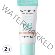 토니모리 원더 티트리 포어 커버 비비크림 SPF50+ PA+++ 30ml, 23 웜베이지, 2개