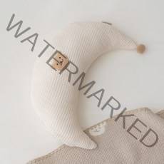 쉐베베 유아용 모달와플 반달 아기쿠션 쉐고미, 아이보리