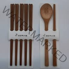 친환경 천연 국내산 담양 대나무 나무 우드 수저 숟가락 숫가락 젓가락 세트 2종류, 담양대나무숟가락세트(1입)