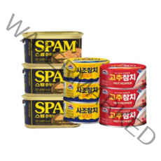 올따옴기획 스팸200g3+사조살코기참치85g3+고추참치85g3, 1세트, 85g