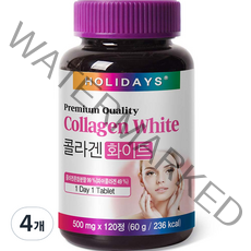 주식회사더식스6 콜라겐 화이트 60g, 120정, 4개