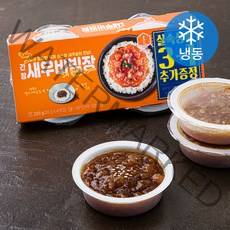 설래담 간장 새우비빔장 3 + 1 (냉동), 320g, 1개