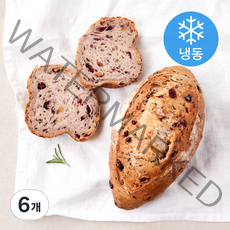 더브레드블루 통밀발효종빵 (냉동), 300g, 6개