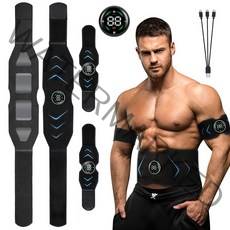 Mankiw EMS 트레이닝 벨트 풀세트 스마트 터치 EMS 저주파 뱃살 빼기 팔뚝살 빼는 운동기, YK1179-1복부+팔뚝 벨트