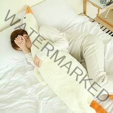 오리 안고자는 대형 바디필로우, 화이트