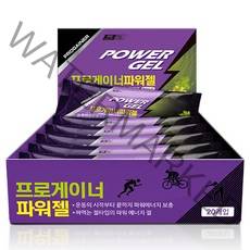 프로게이너 파워젤 청포도맛 1박스 20개 자전거 마라톤 등산 라이딩 철인3종 에너지젤/스포츠젤, 800g, 1개