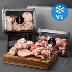 횡성한우 건강세트 우족 2kg + 사골 2kg (냉동) +부직포가방, 4kg, 1세트