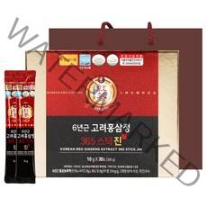 정원삼 6년근 고려홍삼정 365스틱 진 + 쇼핑백, 10g, 30포