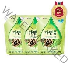 LG 생활건강 자연퐁 주방세제 솔잎 리필 1.18L x 3개