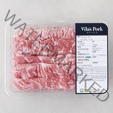 빌라스포크 무항생제 인증 한돈 등심꽃살 구이용 (냉장), 800g, 1개