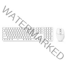 지큐 ZSB-1000 2.4G 무선 블루투스 키보드 마우스 세트 키스킨포함, 화이트