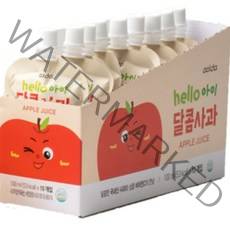아올다 hello 아이 달콤사과 주스 100ml x 10p, 사과맛, 1000ml, 1개
