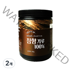 헬로우그린 침향가루 통, 2개, 150g